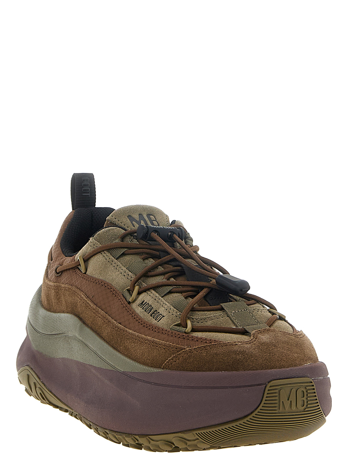 Brown Cowhide Athletic Sneakers
