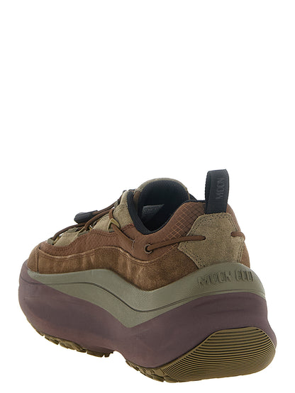 Brown Cowhide Athletic Sneakers