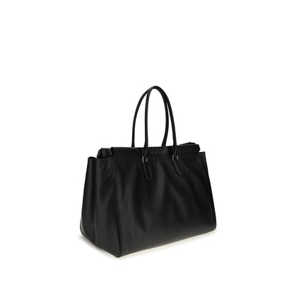 Black Calf Leather Bos Taurus Handbag