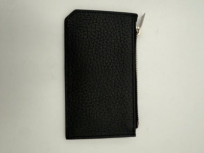 SAINT LAURENT Zip in Deerskin Cardholder