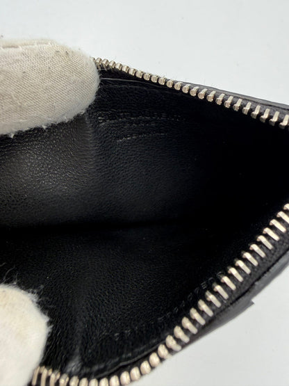 SAINT LAURENT Zip in Deerskin Cardholder