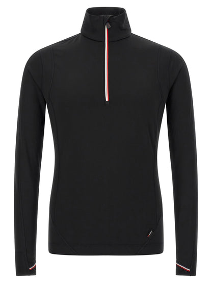 Black Polyamide Sweatshirt