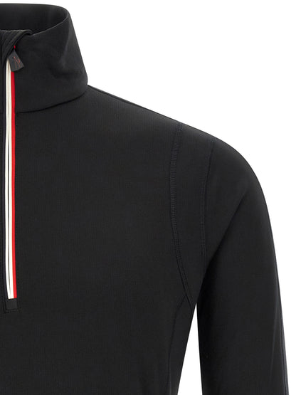 Black Polyamide Sweatshirt