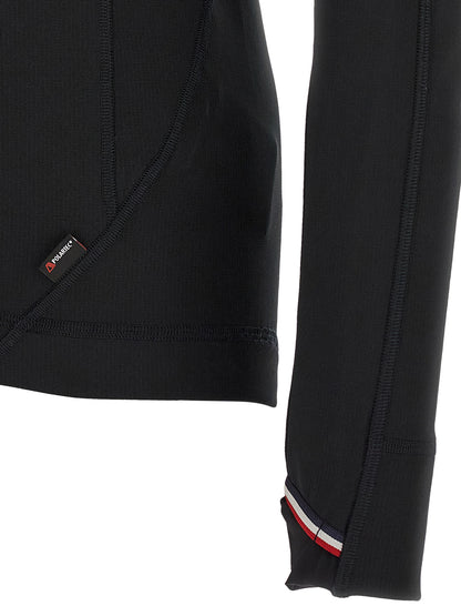 Black Polyamide Sweatshirt
