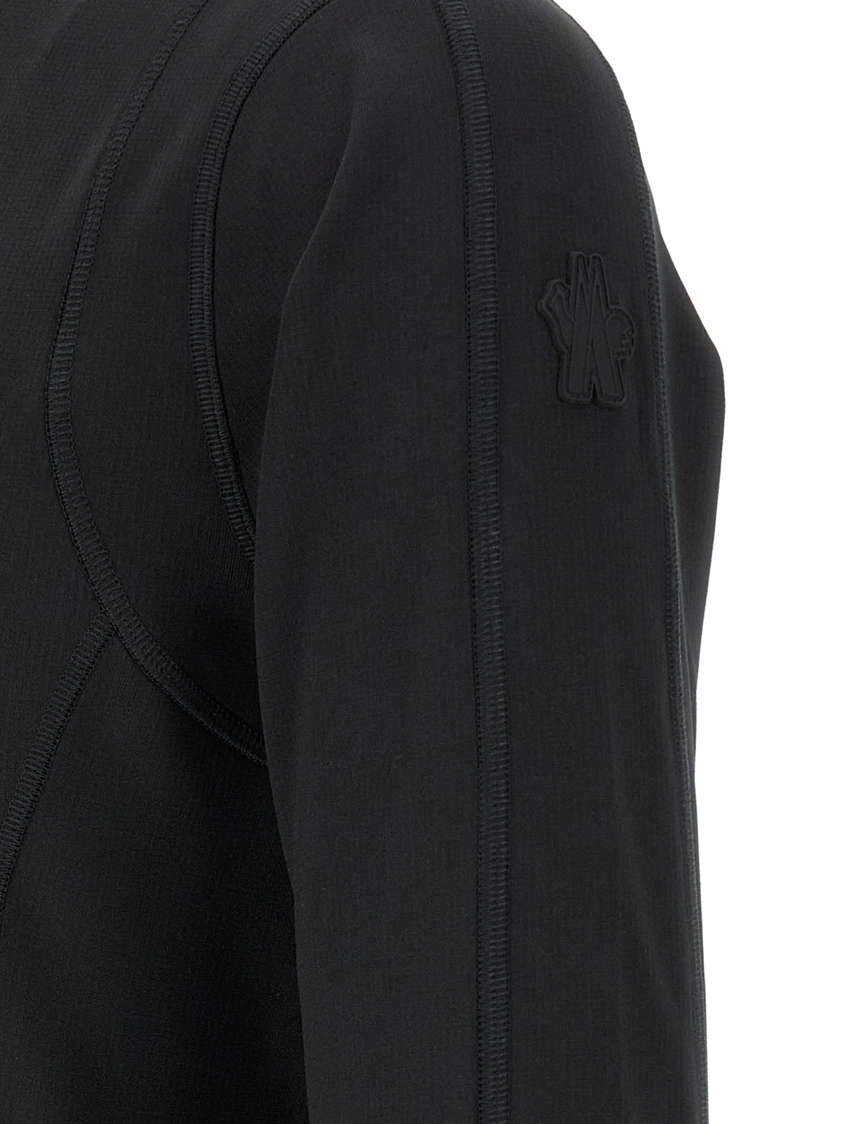 Black Polyamide Sweatshirt