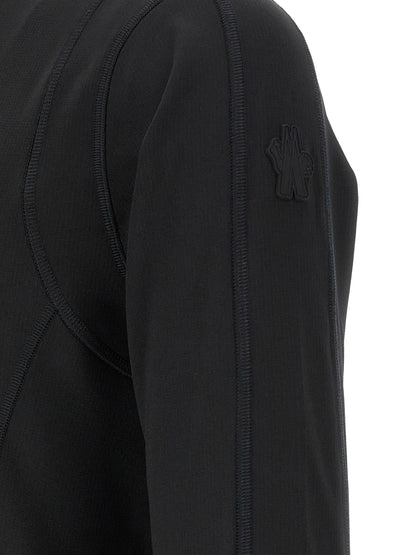 Black Polyamide Sweatshirt