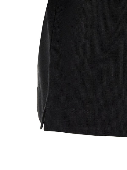 Black Cotton Polo Shirt