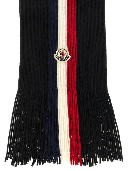 Black Virgin Wool Foulard
