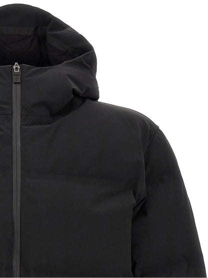 Black Polyamide Full-Length Jacket
