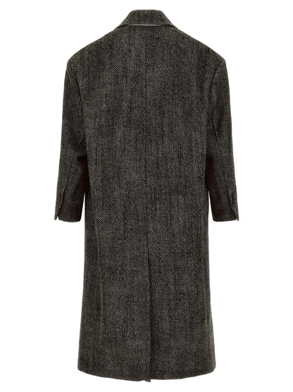 Black Virgin Wool Coat