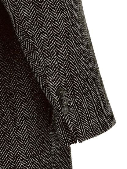 Black Virgin Wool Coat