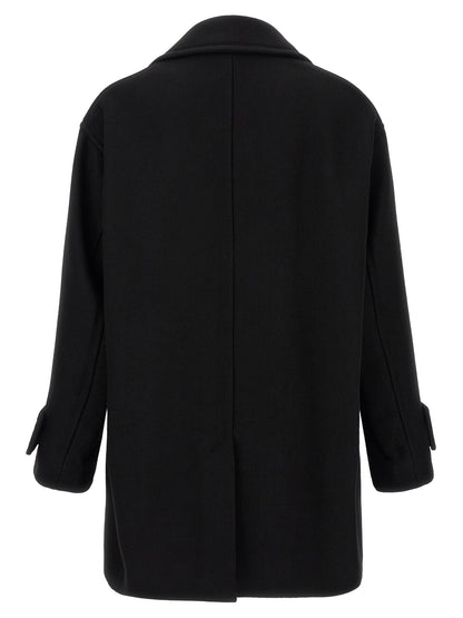 Black Virgin Wool Coat