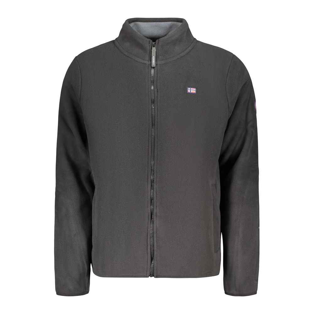 Black Polyester Men's Sweatshirt