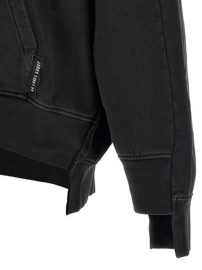 Black Cotton Sweatshirt