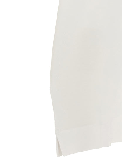 White Cotton Polo Shirt