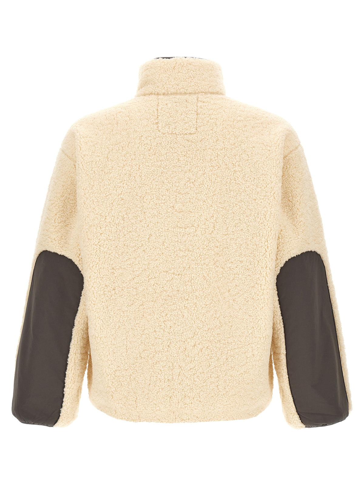 Beige Polyester Full-Length Jacket