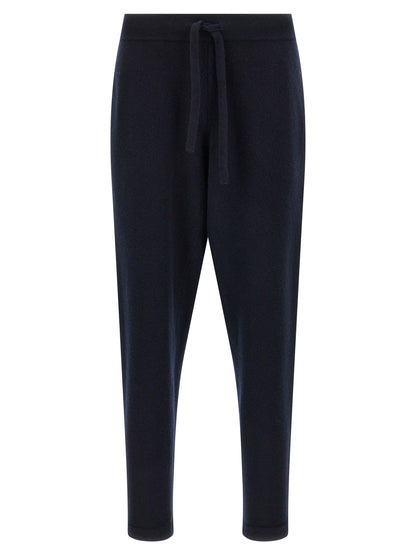Blue Merino Wool Joggers (Workout Pants)