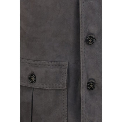Brown Calf Leather Bos Taurus Bomber
