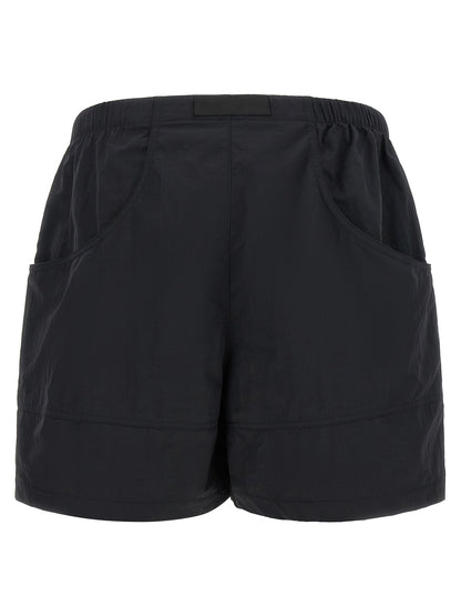 Black Nylon Bermuda Shorts