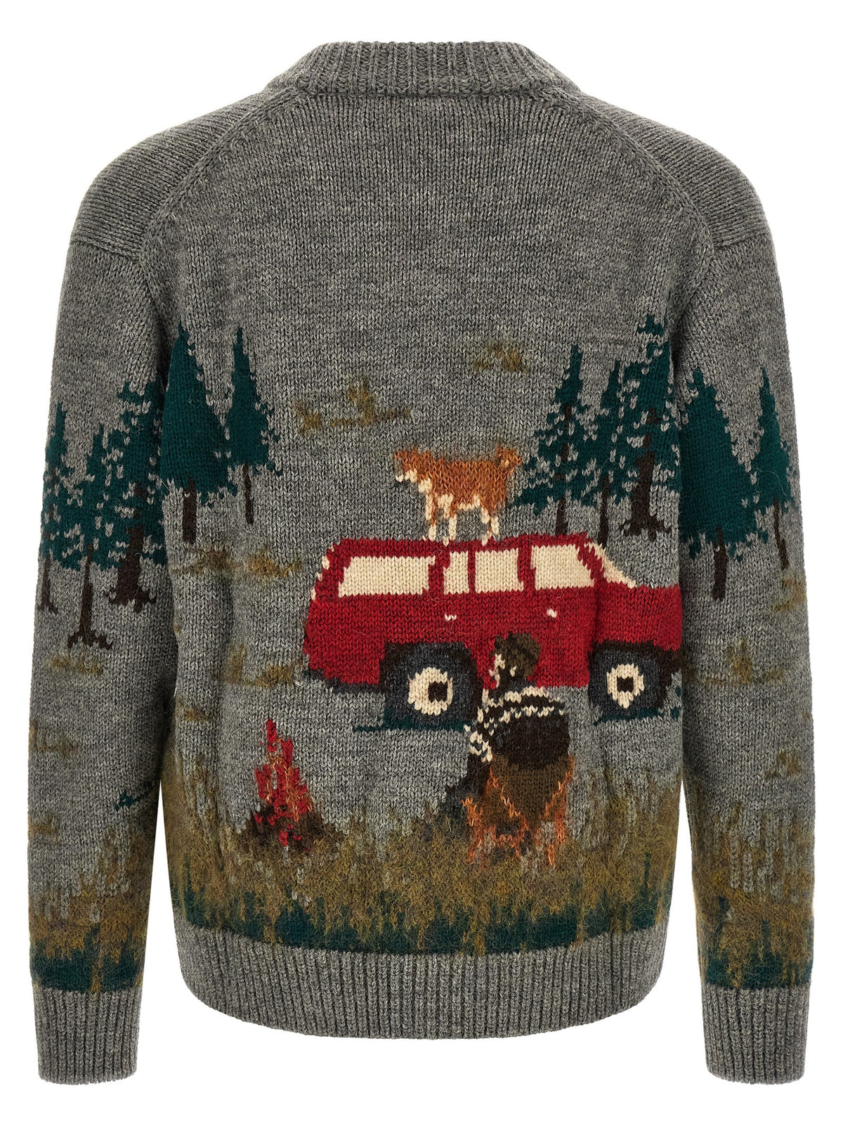 Gray Wool Cardigan