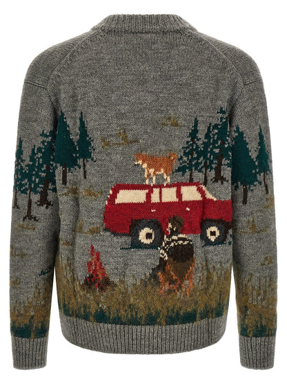 Gray Wool Cardigan