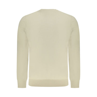 Beige Cotton Men's Sweater