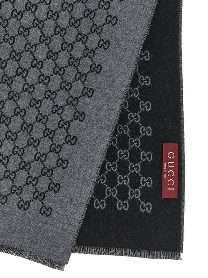 Gray Wool Scarf