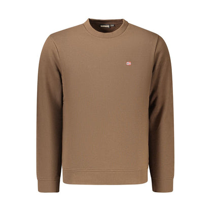 Brown Cotton Men's Sweatshirt