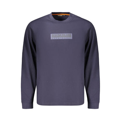 Blue Cotton Men's T-Shirt