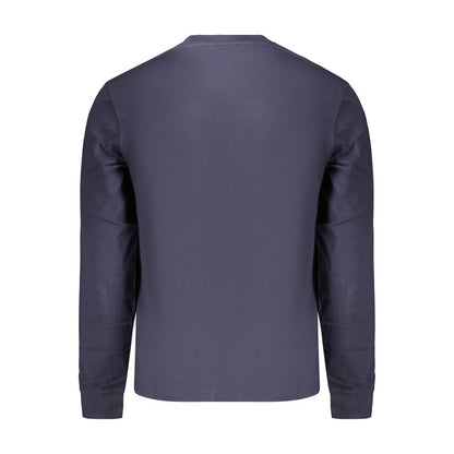 Blue Cotton Men's T-Shirt