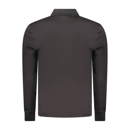 Black Cotton Men's Polo Shirt