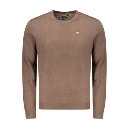 Brown Wool Men's Sweater