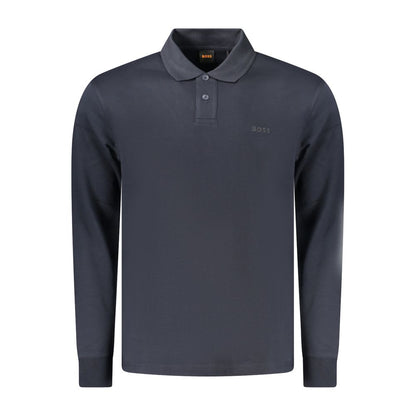 Blue Cotton Men's Polo