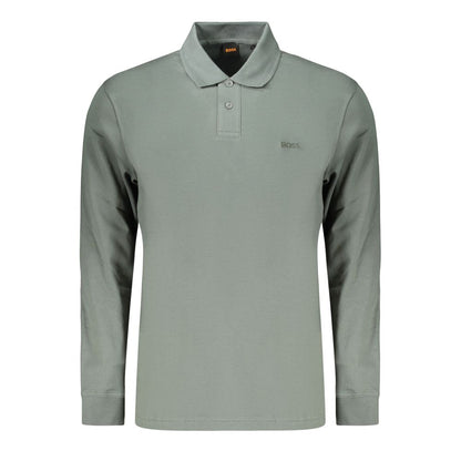 Green Cotton Men's Polo Shirt