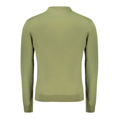 Green Cotton Men's Sweater