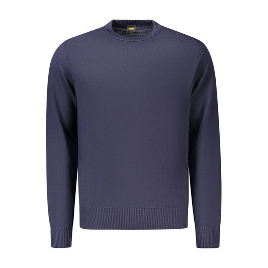 Blue Wool Men's Sweater