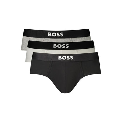 Black Cotton Mens Underwear