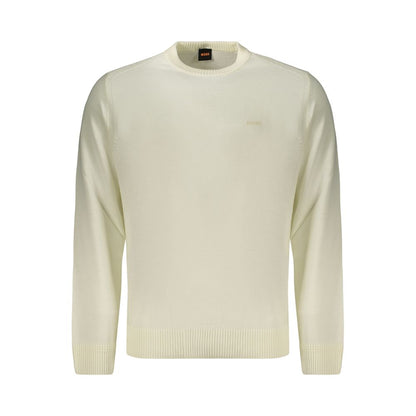 White Wool Men's Sweater