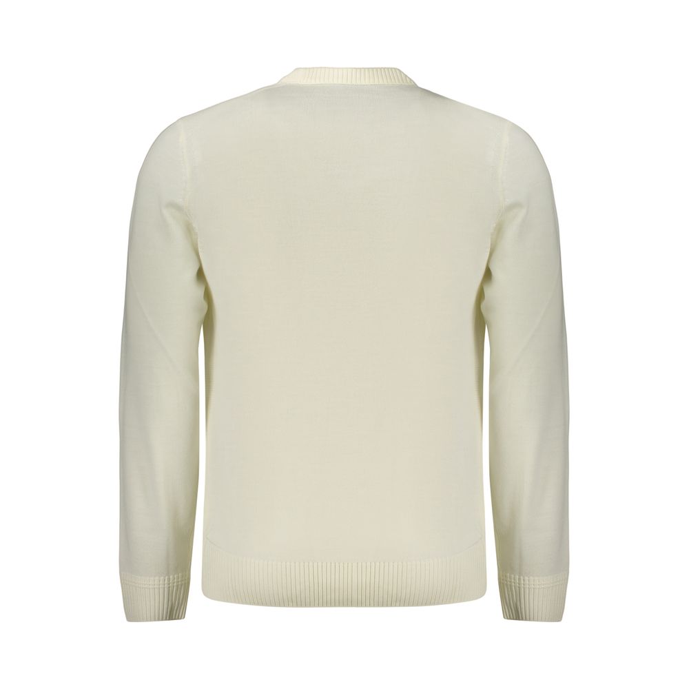 White Wool Men's Sweater