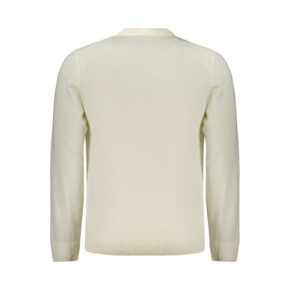 White Wool Men's Sweater