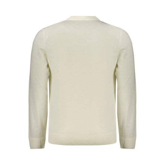 White Wool Men's Sweater
