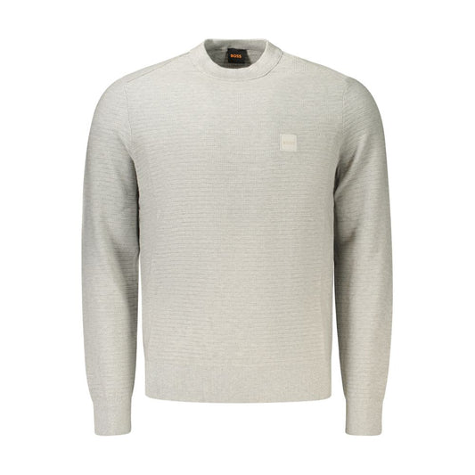 Gray Cotton Men's Pullover