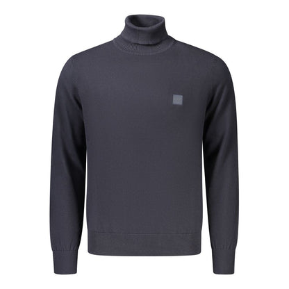 Blue Cotton Men's Sweater