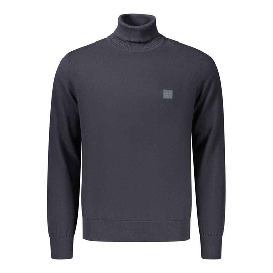 Blue Cotton Men's Sweater