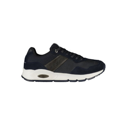 Blue Polyester Men's Sneaker