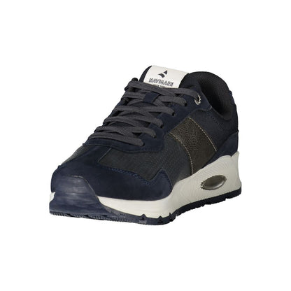 Blue Polyester Men's Sneaker