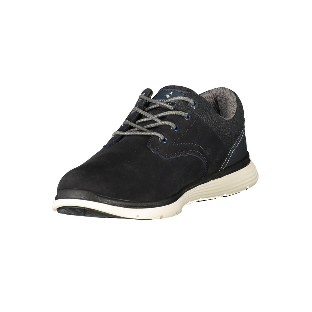 Blue Polyester Athletic Sneakers