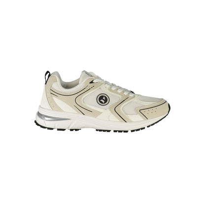 White Polyurethane Men's Sneaker