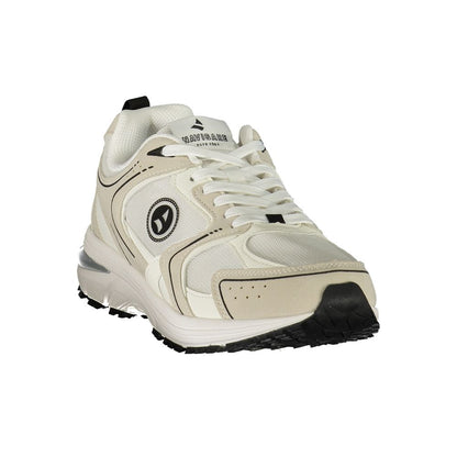 White Polyurethane Men's Sneaker