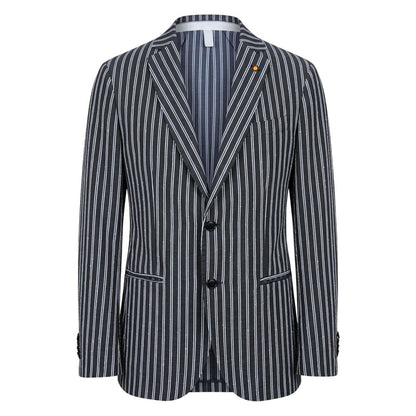Blue Cotton Men's Jacket